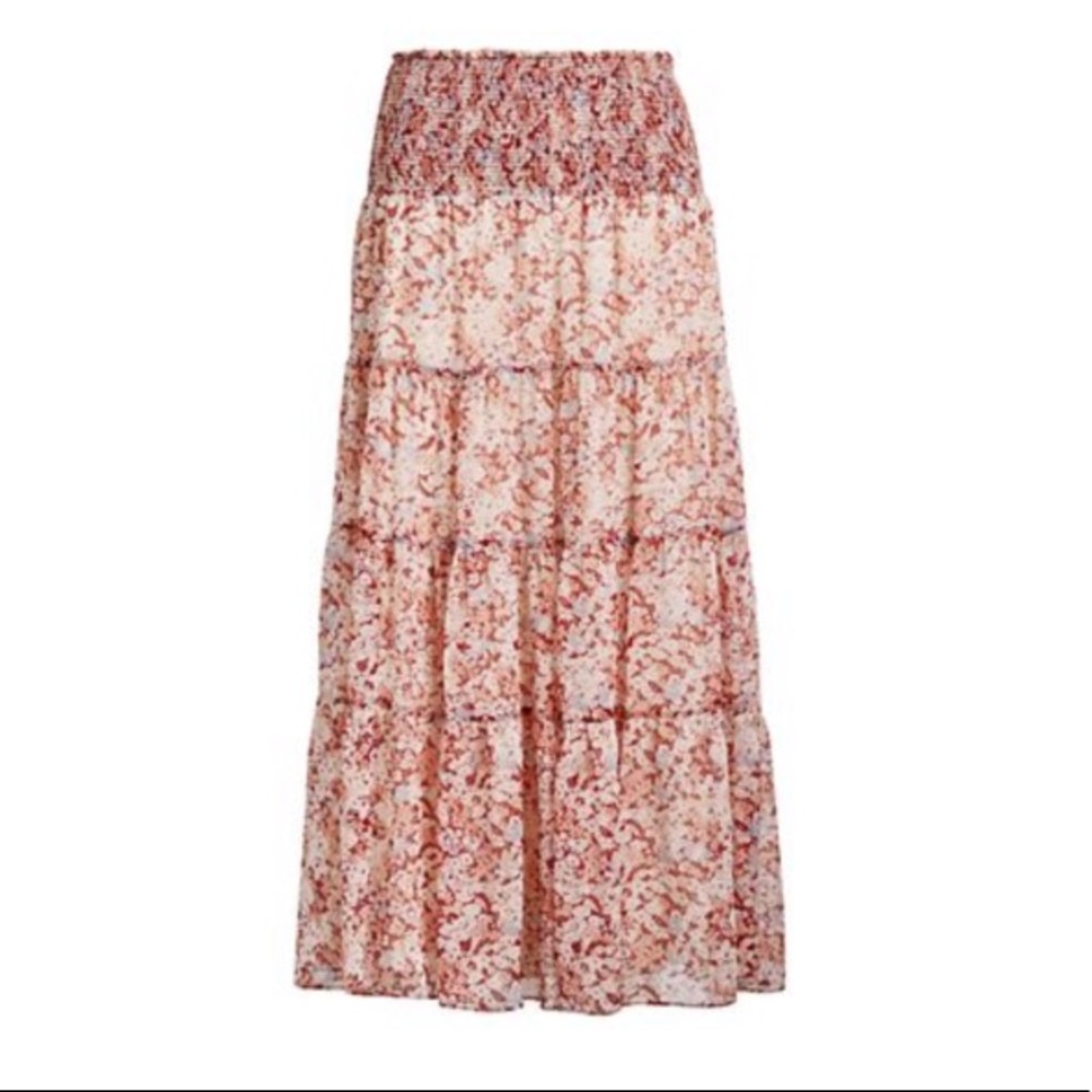Ralph Lauren Tiered Georgette Peasant Skirt. Sz 6